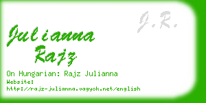 julianna rajz business card